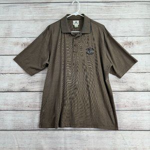 100th U.S. Open‎ Pebble Beach Polo Shirt Men's Size L Brown Lone Cypress